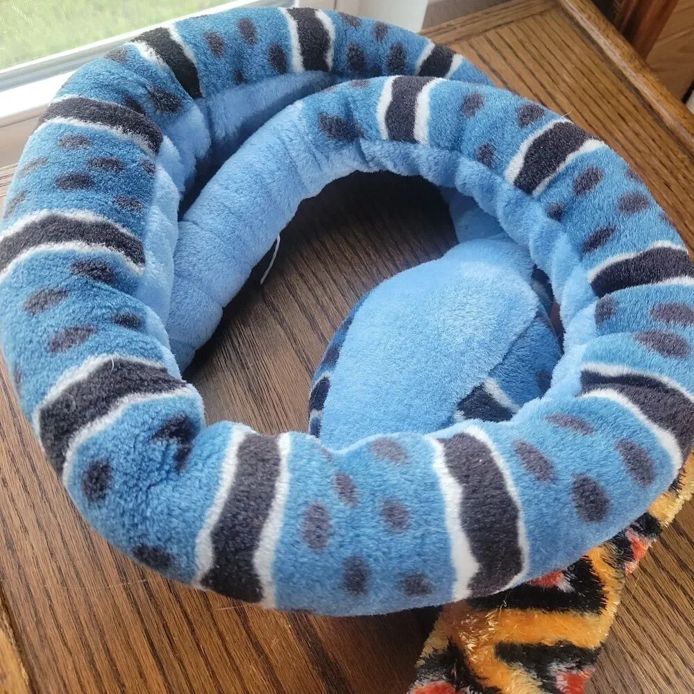 Lot of 2 Stuffed Plush Rattle snakes Aurora Copperhead & Wild Republic Blue Rock